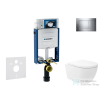 Geberit Kombifix falra szerelhető WC szett, Kielle Oudee Vortex WC soft close ülőkével, Geberit Sigma 30 fényes króm nyomólappal SANI15CA1131
