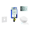 Geberit Kombifix falra szerelhető WC szett, Villeroy &amp; Boch Subway 2.0 CeramicPlus Wc soft close ülőkével, Sigma 01 fényes króm nyomólappal 111302005NI2