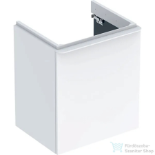 Geberit SMYLE SQUARE 53,6x43,3x61,7 cm-es 1 ajtós alsószekrény 500.259.01.1 mosdóhoz,balos,fényes fehér 500.366.00.1 fürdőszoba bútor