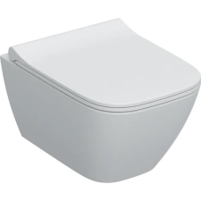 Geberit WC csésze mély öblítésű, fali, rövidített Rimfree,ülőkével, Geberit Smyle Square szaniter