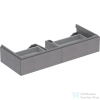 Geberit XENO² 117,4x46,2x22 cm-es 2 fiókos alsószekrény LED világítással,faerezetes szürke 500.517.43.1
