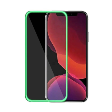 Gegeszoft Fluoreszkáló Apple iPhone 11 Pro (5.8) 2019 előlapi üvegfólia zöld mobiltelefon kellék