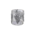 Gehlmann Geh.22205088 Ezüstös üveg gyertyatartó ágakkal, 10x10x10,5cm