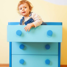 Gekkofix Baby kék fényes bútorfólia öntapadós tapéta 45cmx15m tapéta, díszléc és más dekoráció