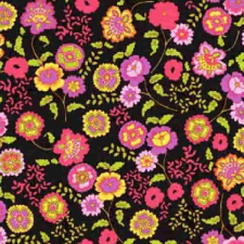 Gekkofix Fleur black öntapadós tapéta 45cmx2m tapéta, díszléc és más dekoráció