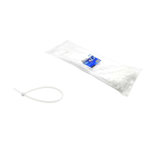 Geko Fehér műanyag nyakláncok - UV 100x2,5mm 100 db, Geko G17141 villanyszerelés