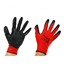 Geko Munkavédelmi kesztyű 10" Red Nitril G73582 védőkesztyű