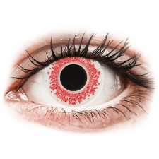 Gelflex CRAZY LENS - Red Wedding - dioptriával napi lencsék (2 db lencse) kontaktlencse