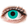 Gelflex CRAZY LENS - Solid Turquoise - dioptria nélkül napi lencsék (2 db lencse)