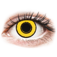 Gelflex CRAZY LENS - Yellow Twilight - dioptriával napi lencsék (2 db lencse) napszemüveg