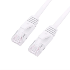 Gembird 0,5m rövid CAT6e fehér UTP Patch kábel kábel és adapter