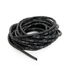 Gembird 12mm-es spirál kábelkötegelő 10m fekete (CM-WR1210-01) kábel és adapter