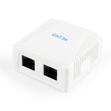 Gembird - 2x RJ45 Cat5E fali aljzat - NCAC-2U5E-01 kábel és adapter