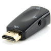 Gembird AB-HDMI-VGA-02 HDMI 1.4 -> VGA Jack 3,5mm M/F adapter fekete +audio
