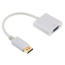 Gembird adapter displayport 1.1->VGA, on cable, white kábel és adapter