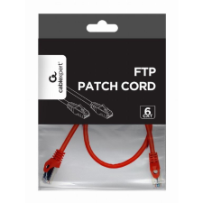 Gembird Cablexpert FTP CAT6 patch kábel 0.5m piros (PP6-0.5M/R) kábel és adapter
