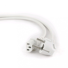 Gembird Cablexpert Hálózati tápkábel 1,8m fehér (PC-186W-VDE) kábel és adapter