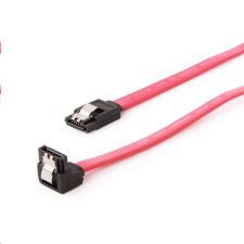 Gembird Cablexpert SATA III adatkábel fém zárral 30 cm, hajlított (CC-SATAM-DATA90-0.3M) (CC-SATAM-DATA90-0.3M) kábel és adapter