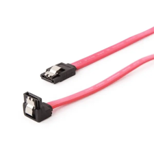 Gembird Cablexpert SATA III adatkábel fém zárral, 50cm, hajlított (CC-SATAM-DATA90) kábel és adapter