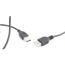 Gembird Cablexpert USB 2.0 A-A hosszabbító kábel 75cm (CC-USB2-AMAF-75CM/300-BK) kábel és adapter