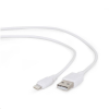 Gembird Cablexpert  USB -> Lightning kábel 1m fehér (CC-USB2-AMLM-W-1M) (CC-USB2-AMLM-W-1M)