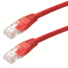 Gembird Cablexpert UTP CAT5e patch kábel 0.25m piros (PP12-0.25M/R) kábel és adapter