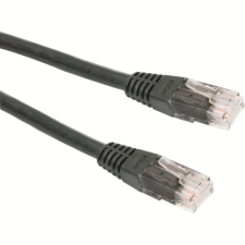 Gembird Cablexpert UTP CAT5e patch kábel 1m fekete (PP12-1M/BK) kábel és adapter