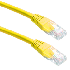 Gembird Cablexpert UTP CAT5e patch kábel 2m sárga (PP12-2M/Y) kábel és adapter