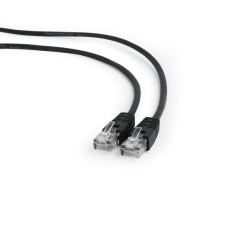 Gembird cat5e u-utp patch cable 10m black pp12-10m/bk kábel és adapter
