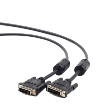 Gembird CC-DVI-BK-6 DVI-D apa - DVI-D apa összekötő kábel 1.8m Fekete kábel és adapter