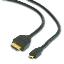 Gembird CC-HDMID-6 HDMI-A apa - Micro HDMI apa összekötő kábel 1.8m Fekete (bulk csomagolás) kábel és adapter