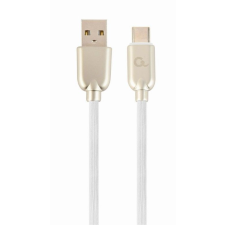 Gembird CC-USB2R-AMCM-2M-W Premium rubber Type-C USB charging and data cable 2 m White kábel és adapter