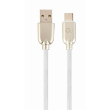 Gembird CC-USB2R-AMCM-2M-W Premium rubber Type-C USB charging and data cable 2 m White (CC-USB2R-AMCM-2M-W) kábel és adapter