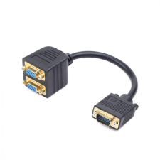 Gembird CC-VGAX2-20CM VGA splitter cable 0,2m Black kábel és adapter