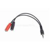 Gembird CCA-417 Adapter Stereo Mini Jack M 4-pin -> 2x Mini Jack F 20cm black (CCA-417)