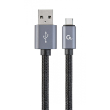 Gembird CCB-MUSB2B-AMCM-6-G USB2.0 - USB Type-C cable 1,8m Black (CCB-MUSB2B-AMCM-6) kábel és adapter