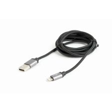 Gembird CCB-MUSB2B-AMLM-6 USB 2.0-A apa - Lightning Adat- és töltőkábel 1.8m - Fekete kábel és adapter