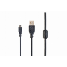 Gembird ccf-usb2-am5p-6 usb 2.0 a- mini 5pm cable with ferrite core 1,8m black kábel és adapter