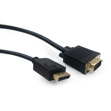 Gembird CCP-DPM-VGAM-5M DisplayPort - VGA (apa - apa) kábel 5m - Fekete kábel és adapter
