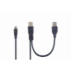 Gembird ccp-usb22-am5p-3 dual usb a to mini-usb cable 0,9m black
