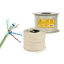 Gembird FPC-6004-SOL/100 FTP foil shielded solid cable cat. 6 CCA 100m gray (FPC-6004-SOL/100) kábel és adapter