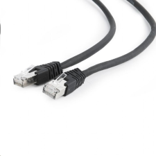Gembird FTP CAT6A patch kábel 0.5m fekete (PP6A-LSZHCU-BK-0.5M) kábel és adapter