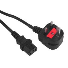 Gembird Gembird hálózati PC UK tápkábel, 1.8m (PC-187) kábel és adapter