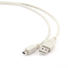 Gembird Gembird USB 2.0 AM - mini kábel 0.9m, szürke (CC-USB2-AM5P-3) kábel és adapter