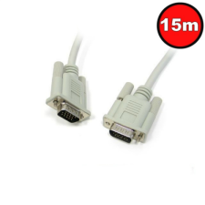 Gembird Gembird VGA apa - VGA apa 15m fekete kettős árnyékolású kábel kábel és adapter