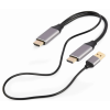 Gembird HDMI DisplayPort Átalakító Fekete 2m A-HDMIM-DPM-01