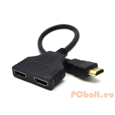 Gembird HDMI Dual port Passive Cable adapter Black kábel és adapter