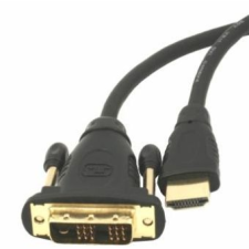 Gembird HDMI / DVI apa-apa kábel aranyozott csatlakozóval  3m  bulk audió/videó kellék, kábel és adapter