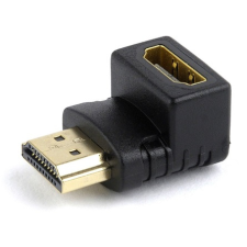 Gembird HDMI M/F adapter fekete 90° le kábel és adapter