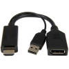 Gembird HDMI + USB DisplayPort Átalakító Fekete 10cm A-HDMIM-DPF-01